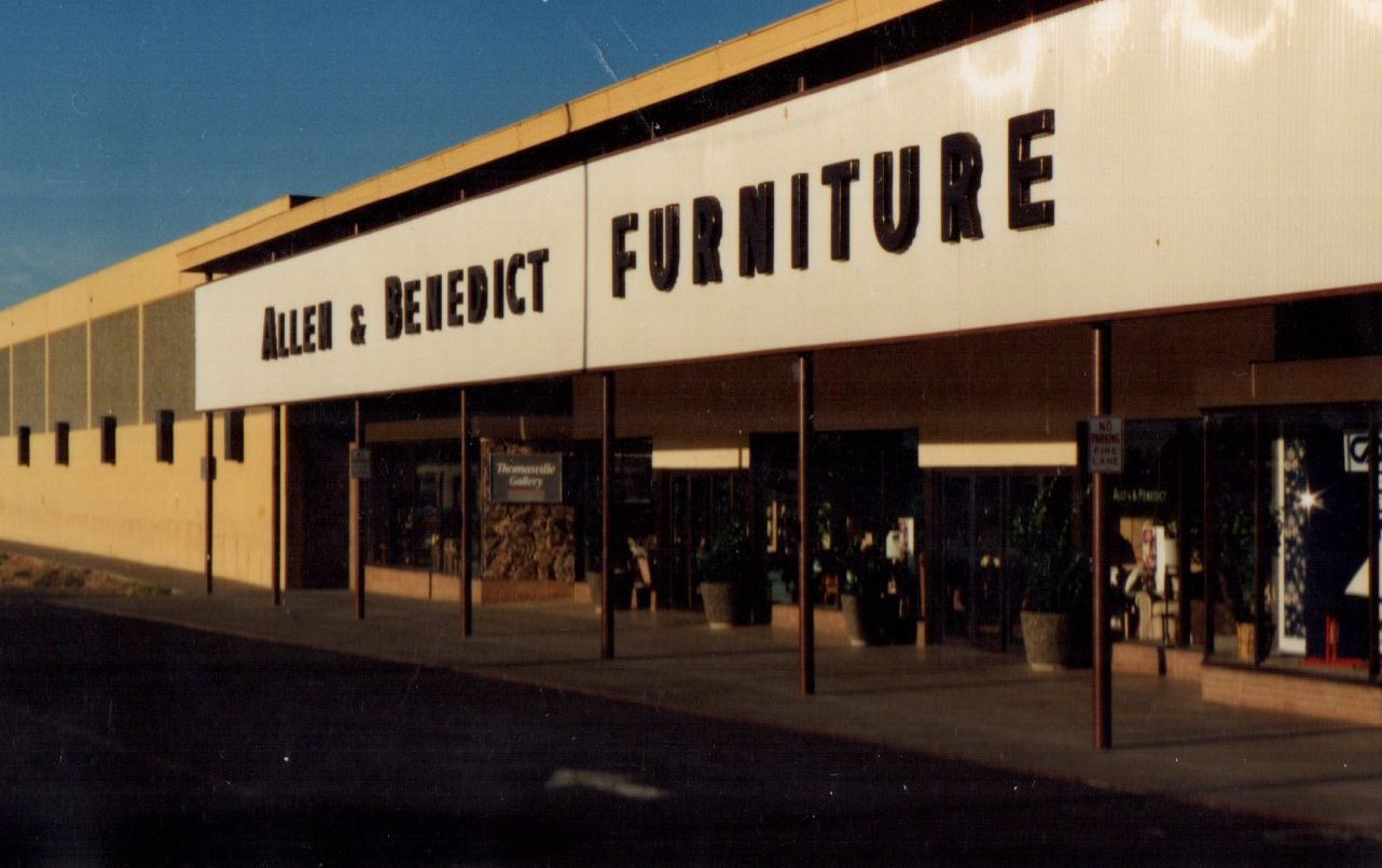 Before the outlets - Allen & Benedict store frontage
